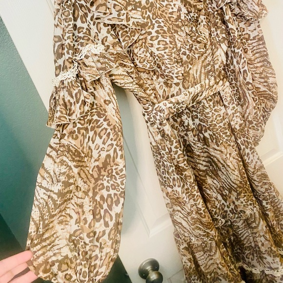 NWT  Spell & the Gypsy Collective Leopard Print Ada Gown - Picture 15 of 17